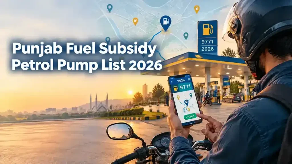 Punjab Fuel Subsidy Petrol Pump List 2026